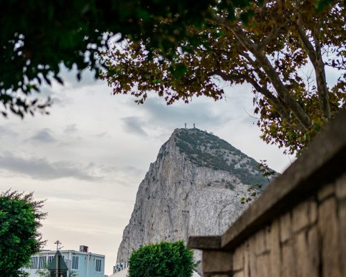 Rots van Gibraltar van onder